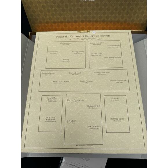 2003 Hallmark Ornament Club Exclusive Studio Edition Gallery Collection New! NIB - Picture 8 of 12